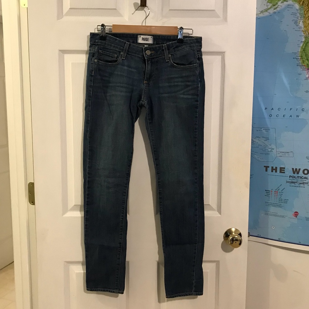 Medium wash skinny jeans